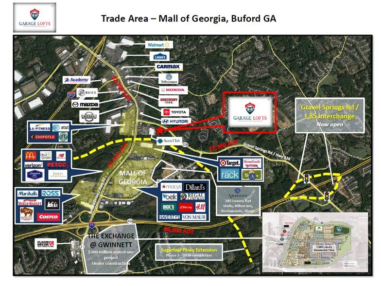 3270 Gravel Springs Rd, Buford, GA en venta - Mapa - Imagen 2 de 6