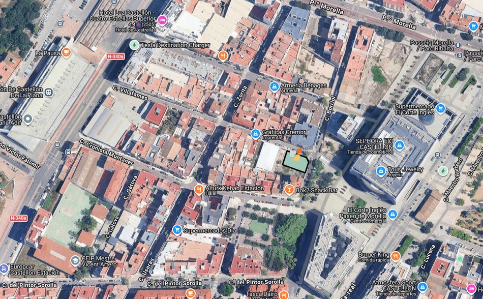 Carrer de Borriol, 24, CASTELLÓN DE LA PLANA, Castellón en venta - Plano de solar - Imagen 1 de 2