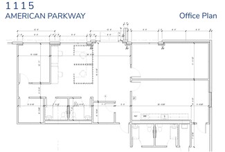 1115 American Pky, Allentown, PA en alquiler Plano de la planta- Imagen 2 de 2