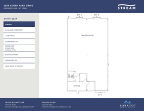 1255 S Park Dr, Kernersville, NC en alquiler Plano de la planta- Imagen 1 de 1