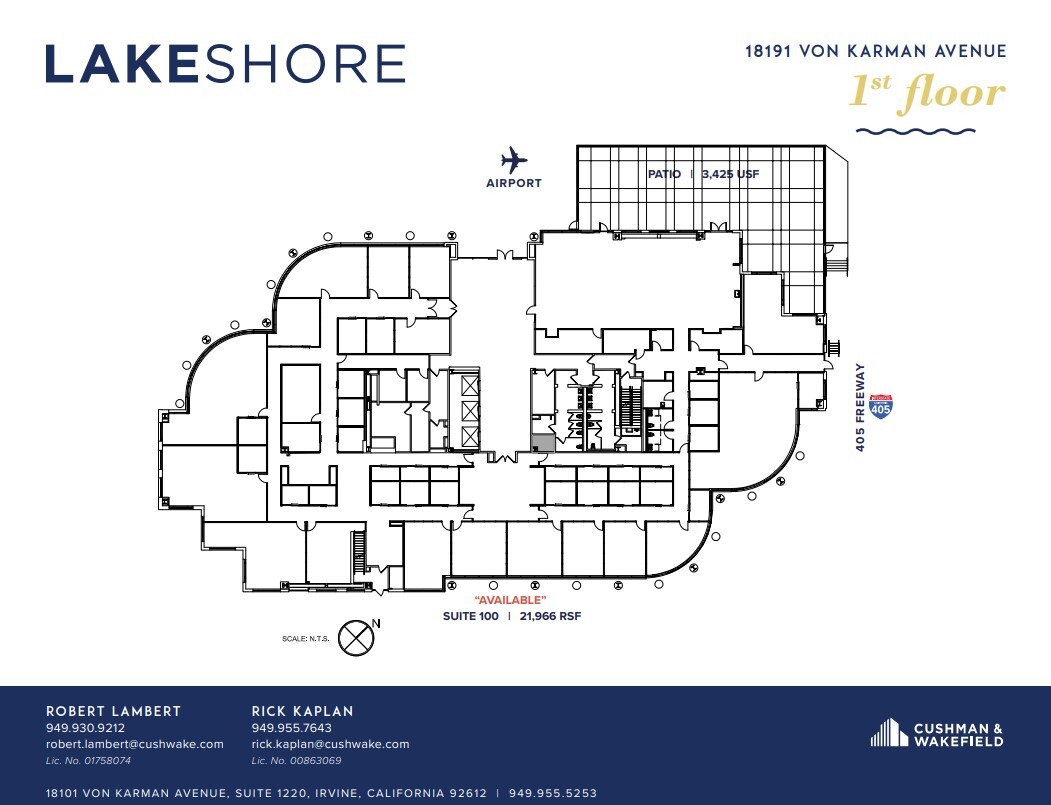 18101 Von Karman Ave, Irvine, CA en alquiler Plano de la planta- Imagen 1 de 1