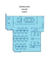 1560 Wilson Blvd, Arlington, VA en alquiler Plano del sitio- Imagen 2 de 2