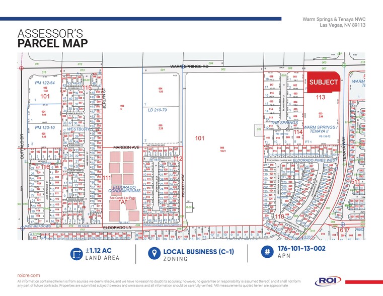 SWC Of Warm Springs & Tenaya, Las Vegas, NV en venta - Plano de solar - Imagen 3 de 5