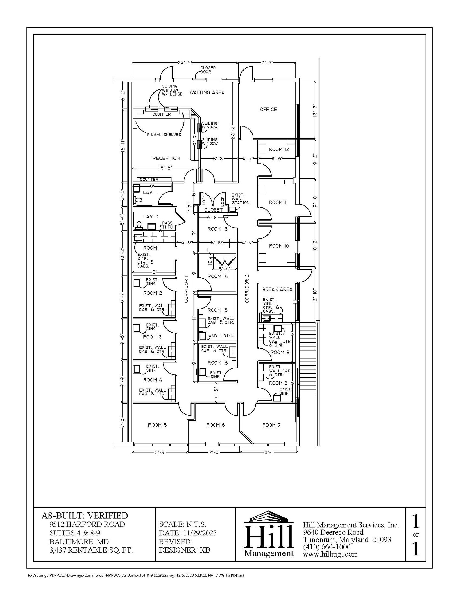 9512 Harford Rd, Parkville, MD en alquiler Plano de la planta- Imagen 1 de 1