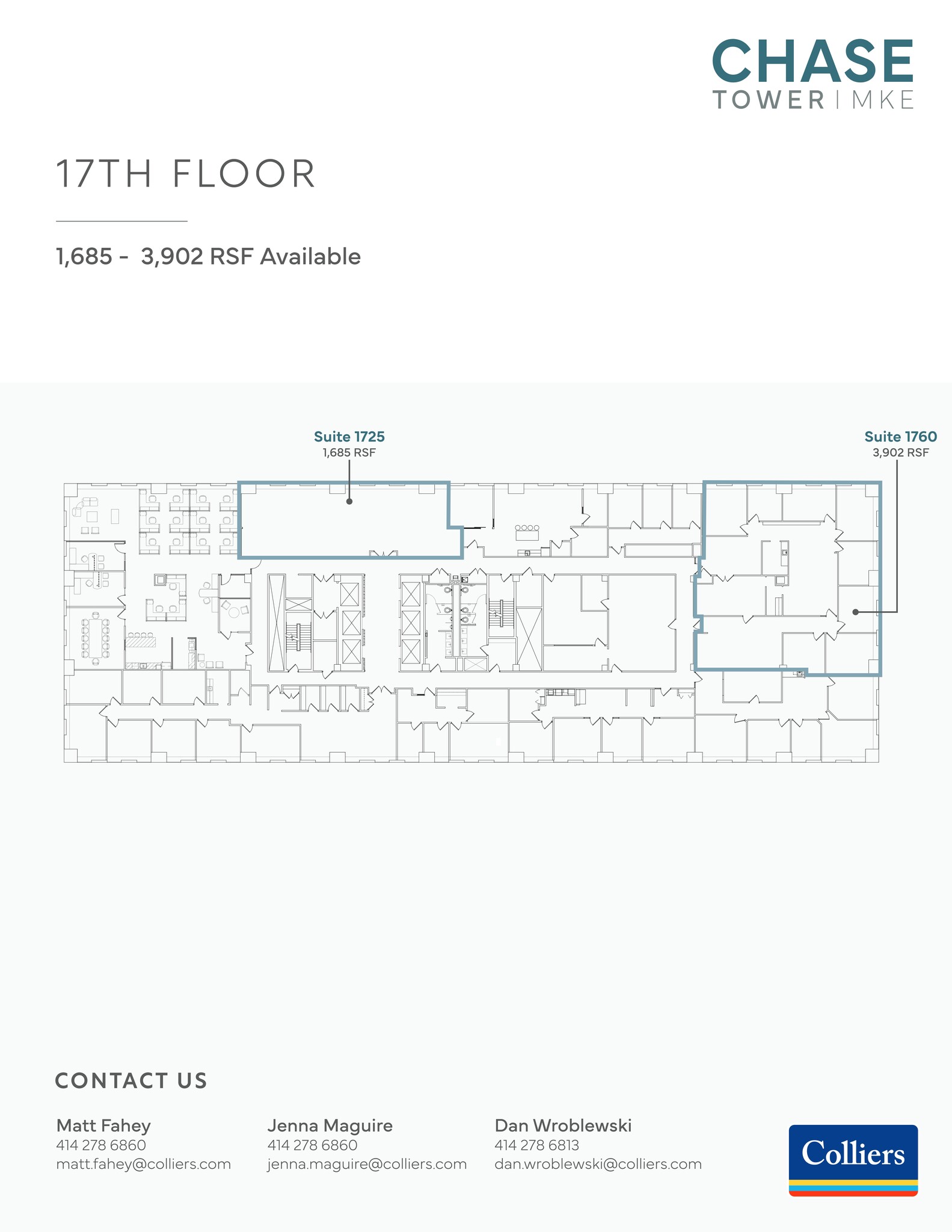 111 E Wisconsin Ave, Milwaukee, WI en alquiler Plano del sitio- Imagen 1 de 5