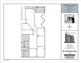 1000-4000 Town Center, Southfield, MI en alquiler Plano de la planta- Imagen 2 de 2