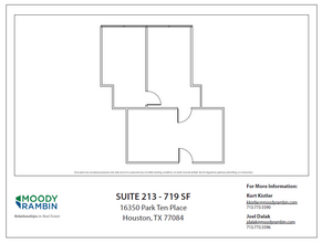 16350 Park Ten Place Dr, Houston, TX en alquiler Plano de la planta- Imagen 1 de 1