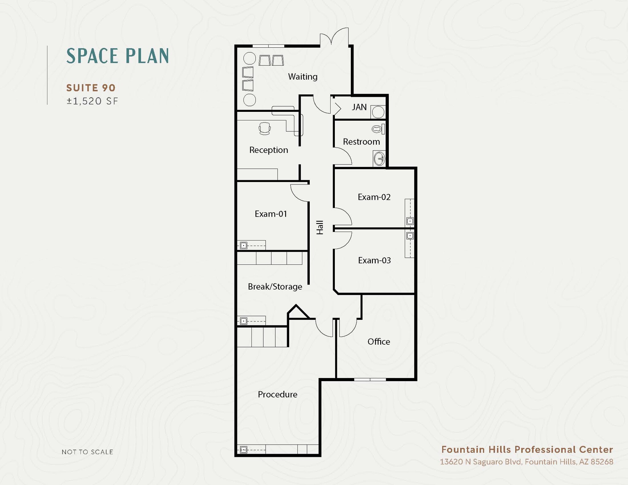 13620 N Saguaro Blvd, Fountain Hills, AZ en alquiler Plano de la planta- Imagen 1 de 2