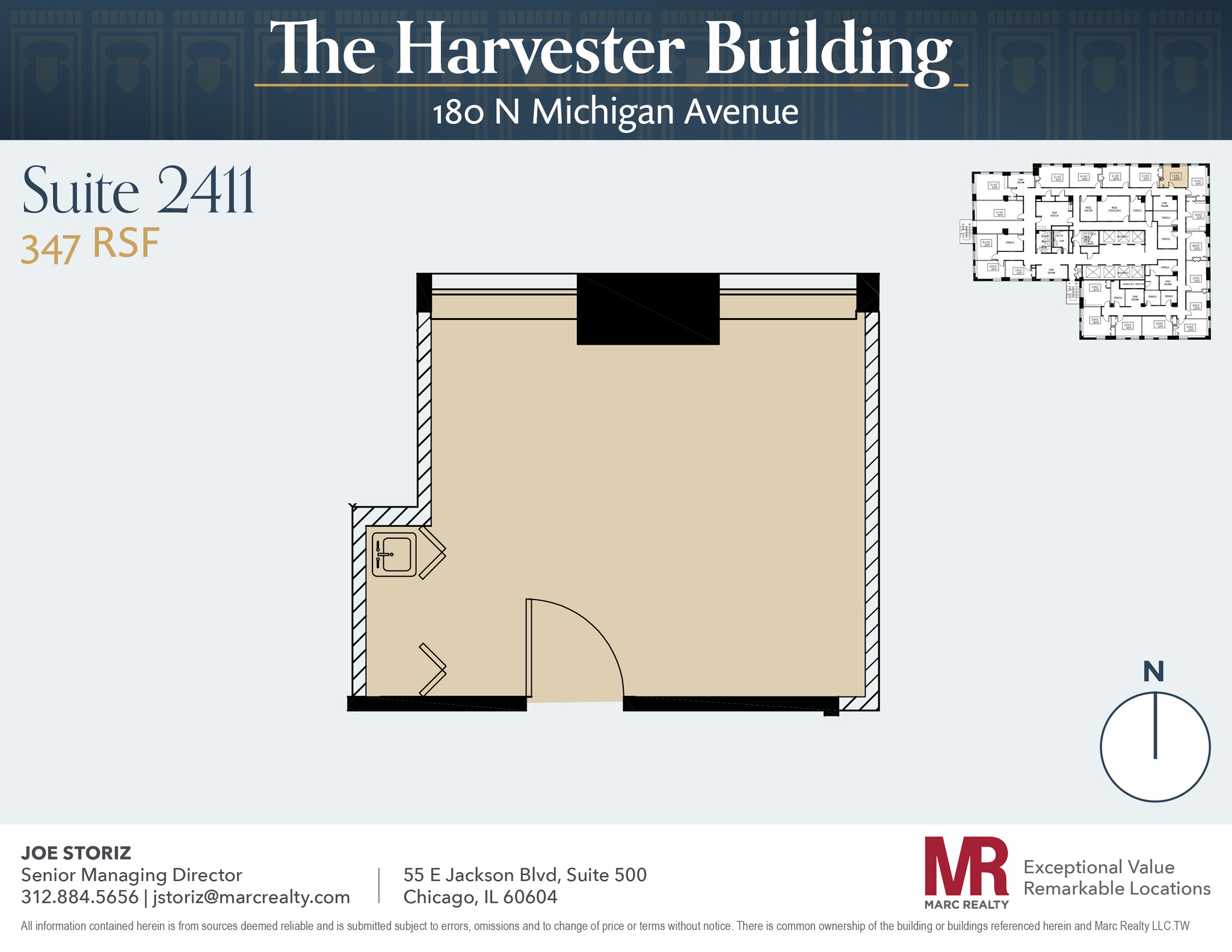 180 N Michigan Ave, Chicago, IL en alquiler Plano de la planta- Imagen 1 de 4