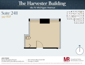 180 N Michigan Ave, Chicago, IL en alquiler Plano de la planta- Imagen 1 de 4