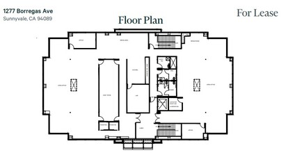 1277 Borregas Ave, Sunnyvale, CA en alquiler Plano de la planta- Imagen 1 de 1