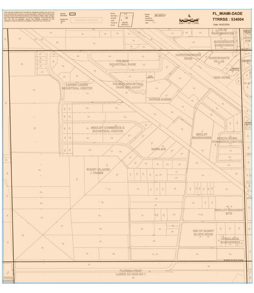 10500 NW South River Dr, Medley, FL en alquiler - Plano de solar - Imagen 2 de 3