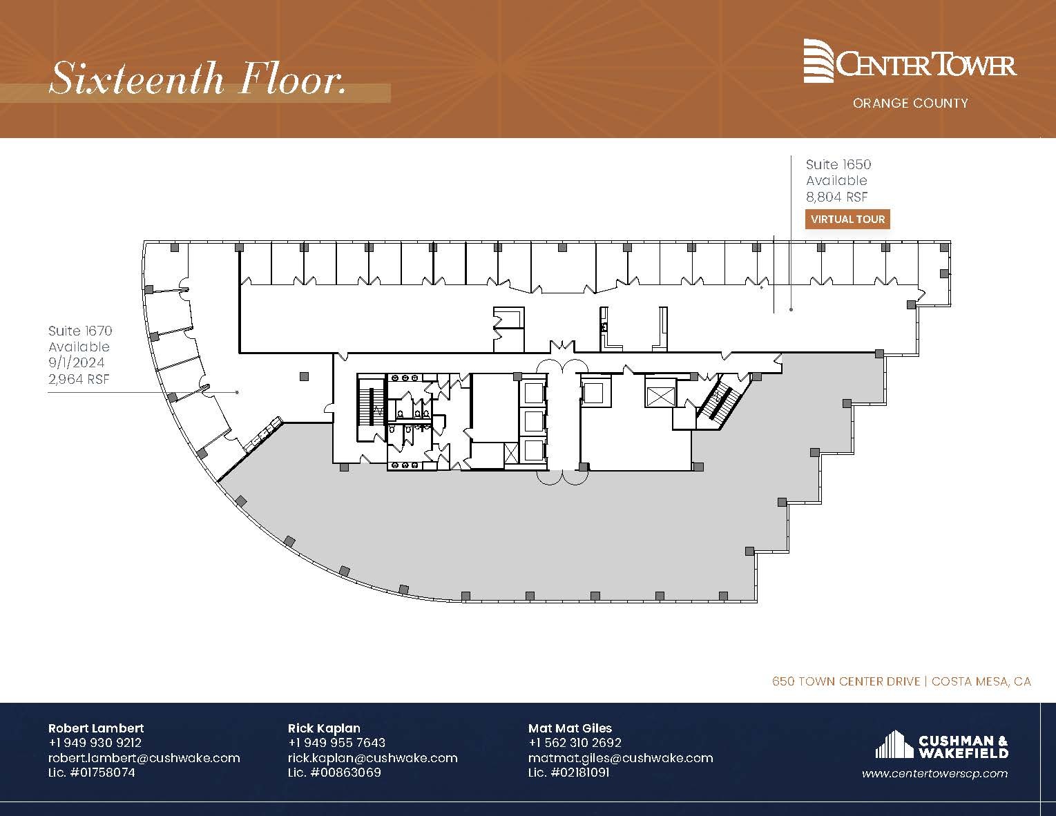 650 Town Center Dr, Costa Mesa, CA en alquiler Plano de la planta- Imagen 1 de 1