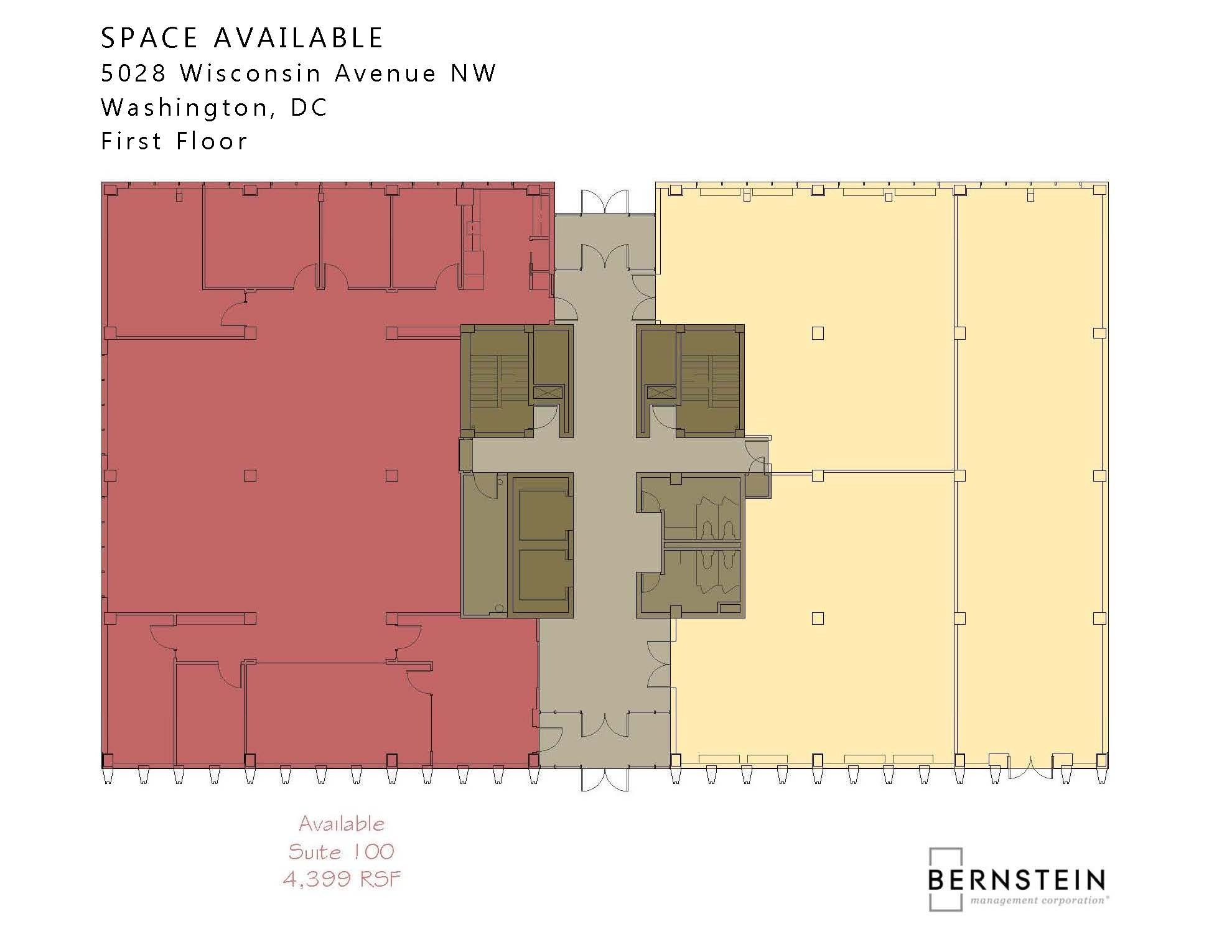 5028 Wisconsin Ave NW, Washington, DC en alquiler Plano de la planta- Imagen 1 de 1