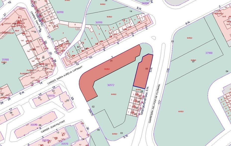 Terreno en Manresa, Barcelona en venta - Plano de solar - Imagen 2 de 3