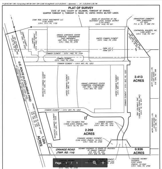 7991 Columbus Pike, Lewis Center, OH en venta - Plano de solar - Imagen 3 de 7