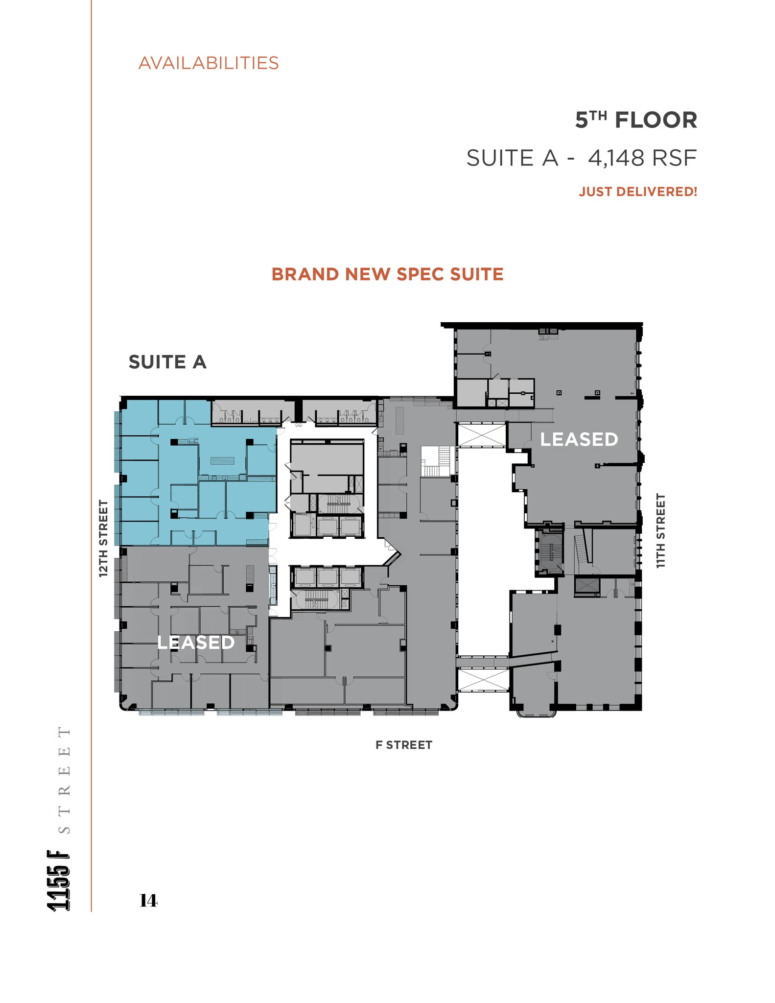 1155 F St NW, Washington, DC en alquiler Plano de la planta- Imagen 1 de 7