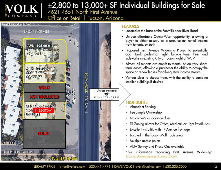 4615-4651 N 1st Ave, Tucson, AZ en venta - Plano del sitio - Imagen 3 de 6