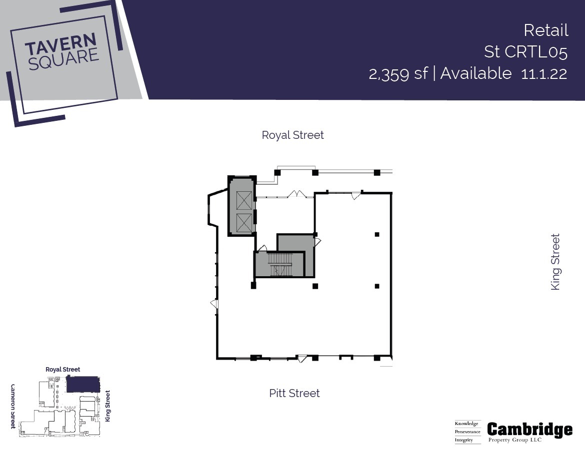 123 N Pitt St, Alexandria, VA en alquiler Plano de la planta- Imagen 1 de 1