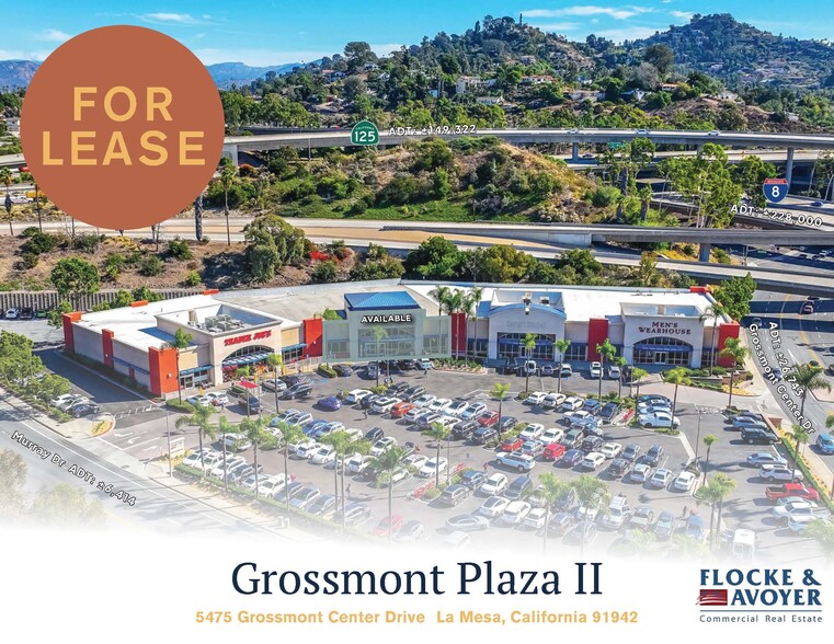 5465-5495 Grossmont Center Dr, La Mesa, CA en alquiler - Foto del edificio - Imagen 1 de 9