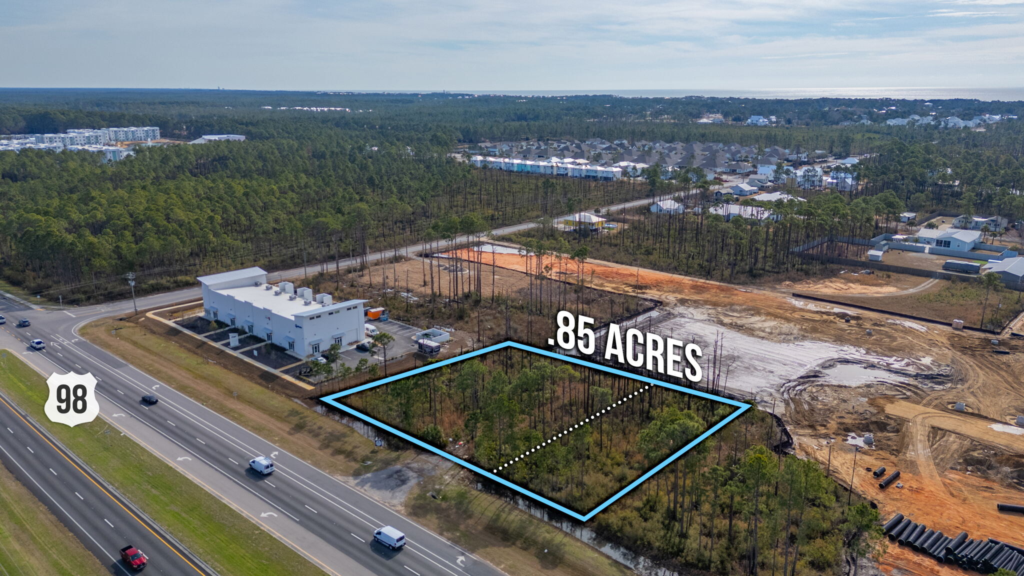 .85 Acres Highway 98, Santa Rosa Beach, FL en venta Vista aérea- Imagen 1 de 22