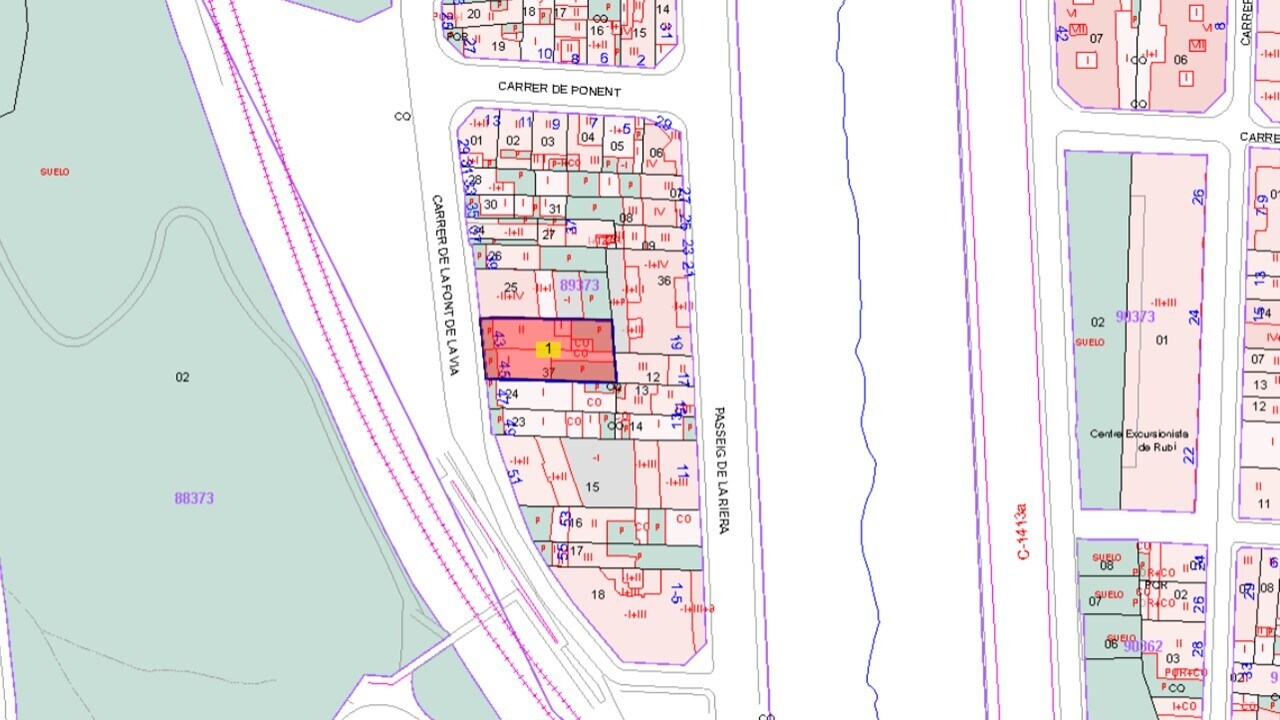 Terreno en Rubí, Barcelona en venta Plano de solar- Imagen 1 de 4