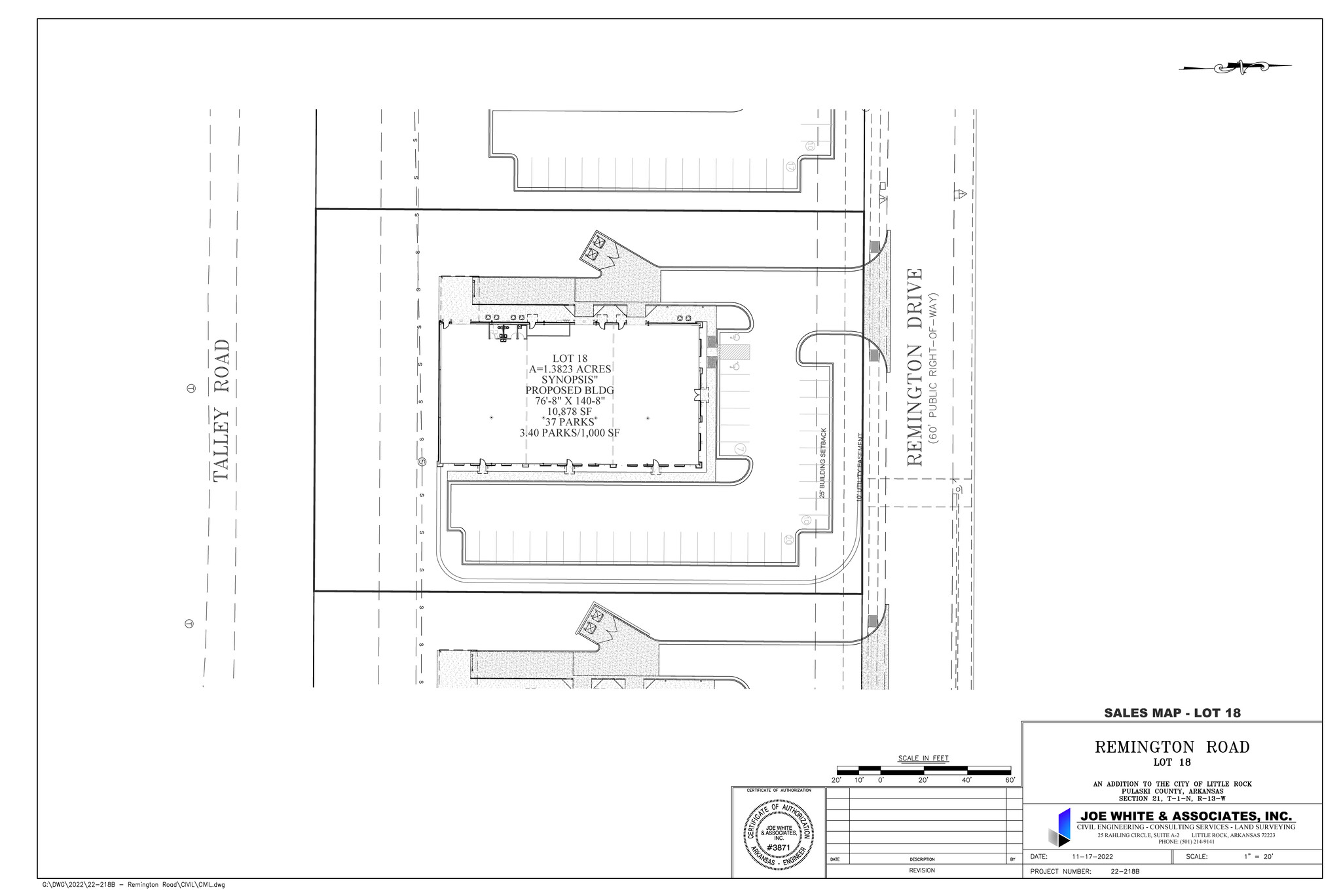 9 Remington Dr, Little Rock, AR en alquiler Plano del sitio- Imagen 1 de 1