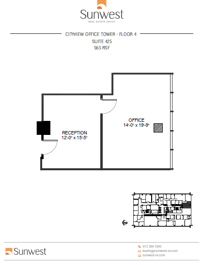 5339 Alpha Rd, Dallas, TX en alquiler Plano de la planta- Imagen 1 de 1