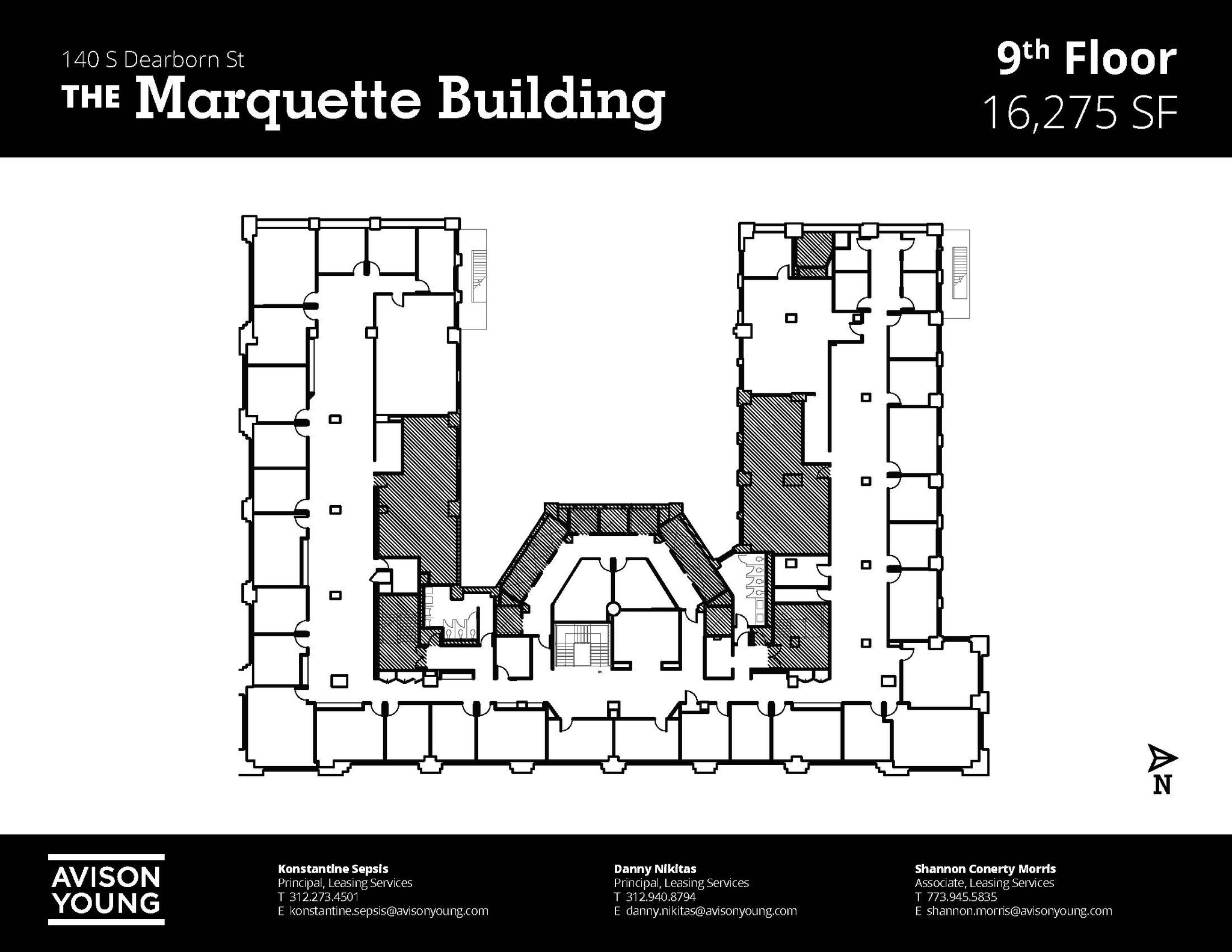 140 S Dearborn St, Chicago, IL en alquiler Plano de la planta- Imagen 1 de 3