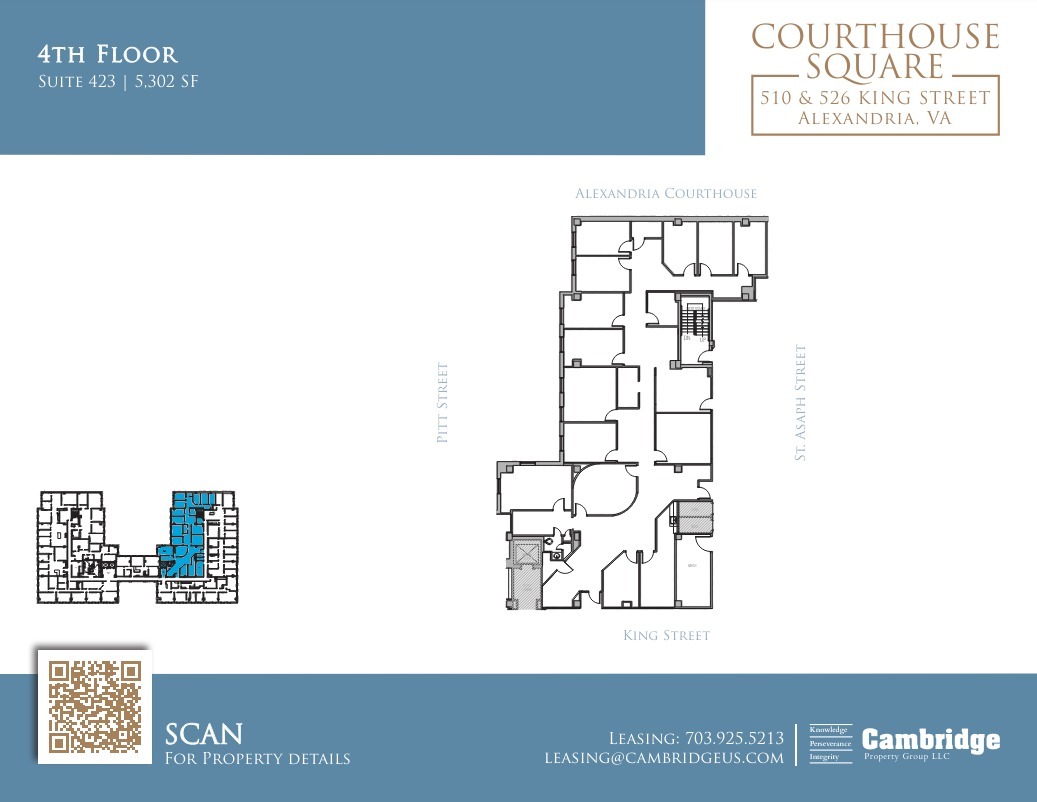 510-526 King St, Alexandria, VA en alquiler Plano de la planta- Imagen 1 de 1