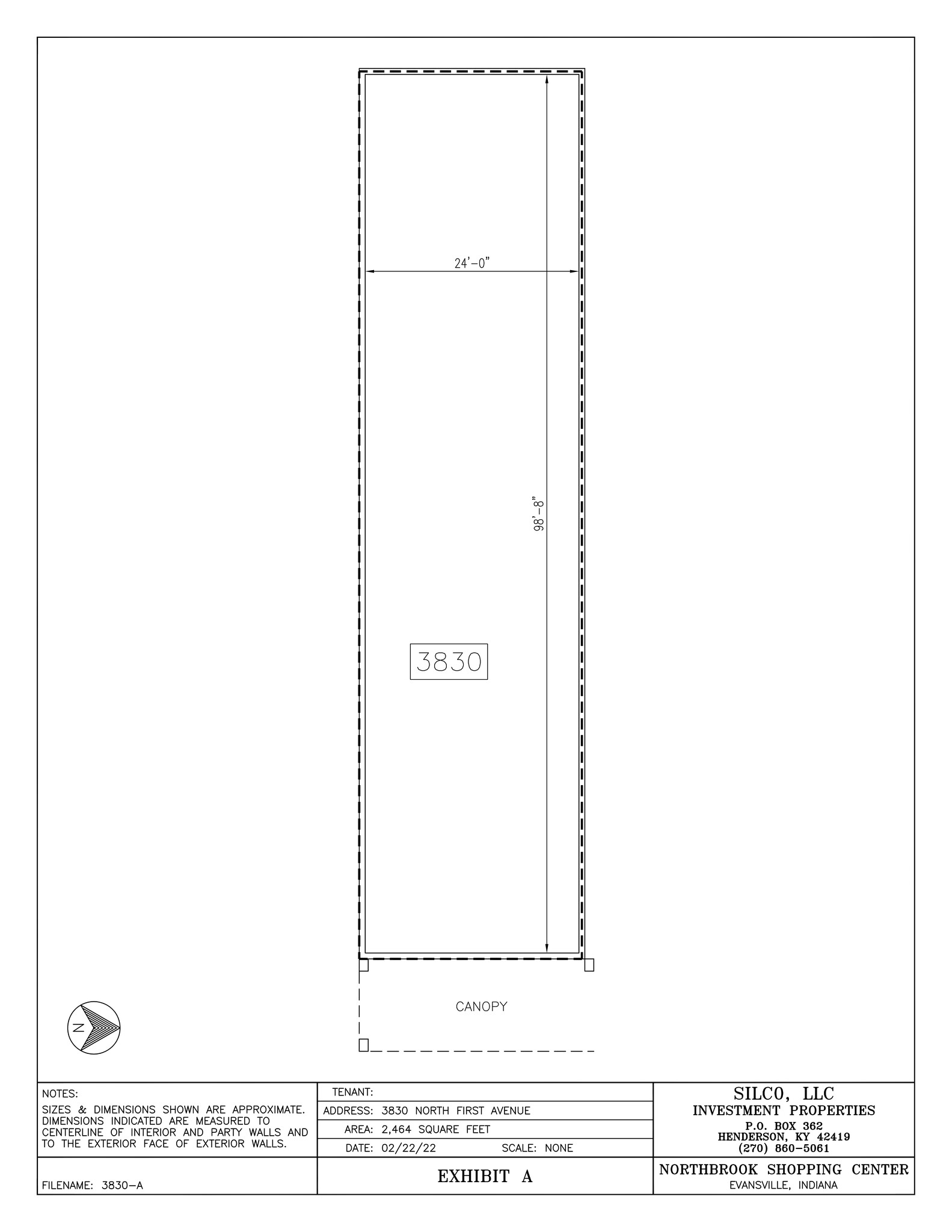 3710-3748 N 1st Ave, Evansville, IN en alquiler Plano del sitio- Imagen 1 de 2