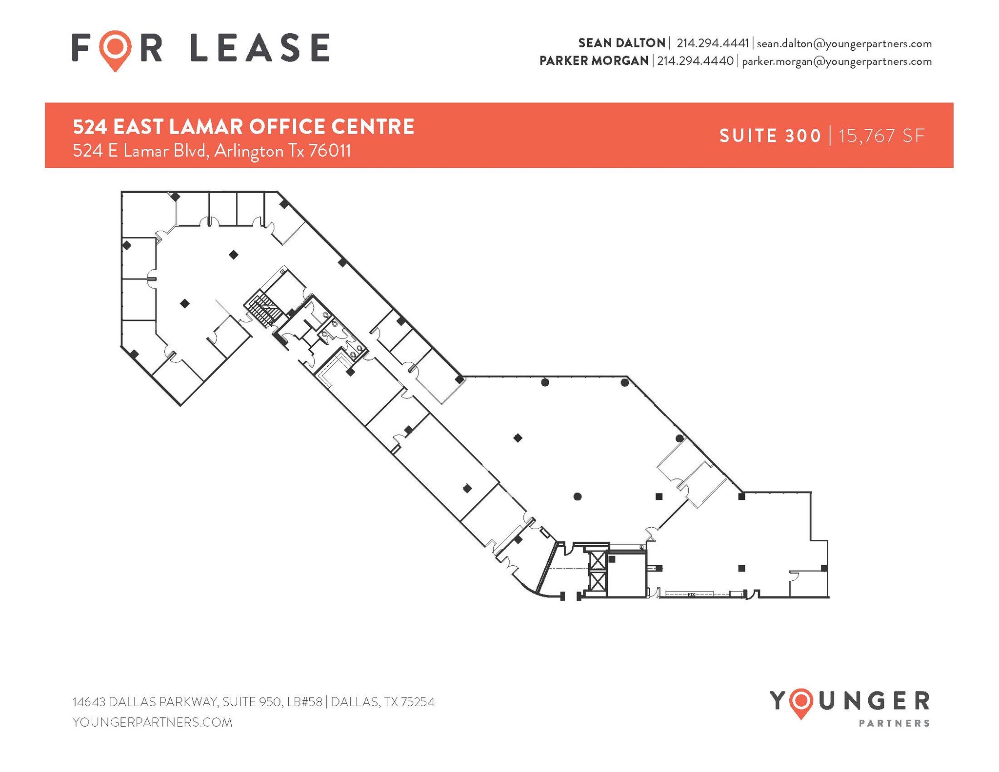 524 E Lamar Blvd, Arlington, TX en alquiler Plano de la planta- Imagen 1 de 1