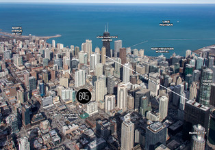 605 N Clark St, Chicago, IL - VISTA AÉREA  vista de mapa