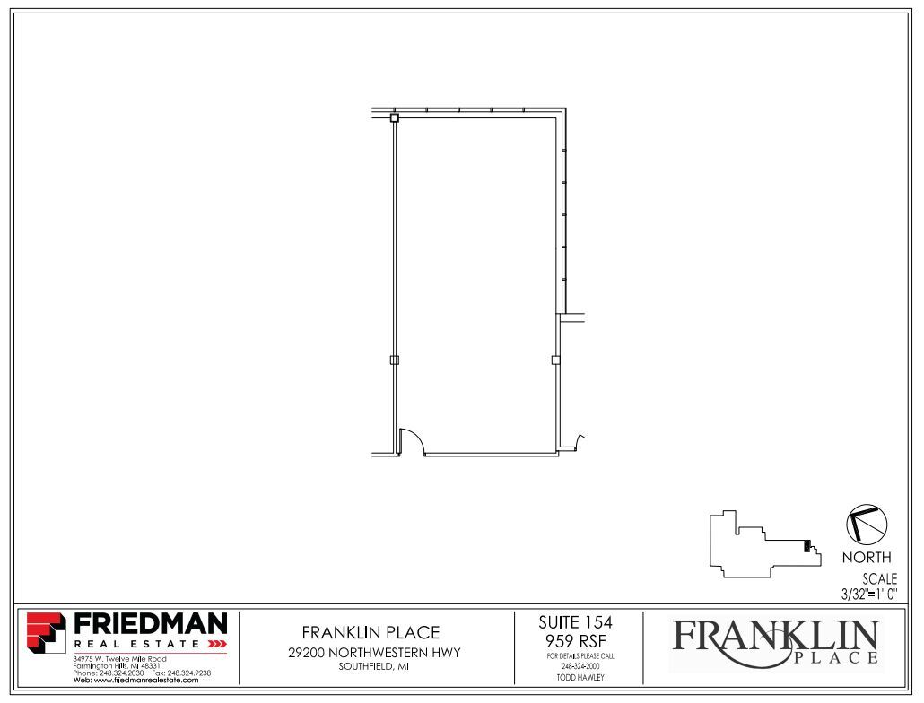 29200 Northwestern Hwy, Southfield, MI en alquiler Plano de la planta- Imagen 1 de 1