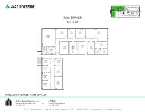 6660 Riverside Dr, Metairie, LA en alquiler Plano del sitio- Imagen 1 de 1