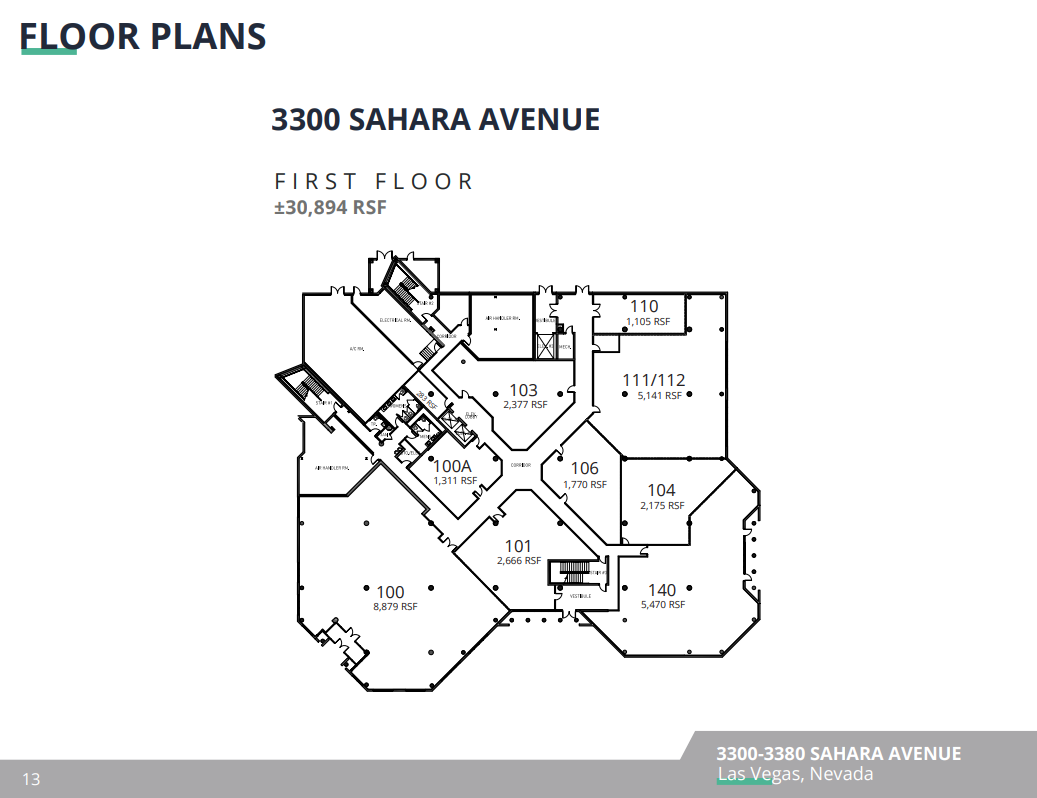 3320 W Sahara Ave, Las Vegas, NV en alquiler Plano de la planta- Imagen 1 de 1