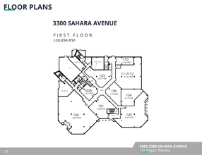 3320 W Sahara Ave, Las Vegas, NV en alquiler Plano de la planta- Imagen 1 de 1