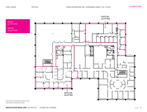 13400 Riverside Dr, Sherman Oaks, CA en alquiler Plano de la planta- Imagen 1 de 1