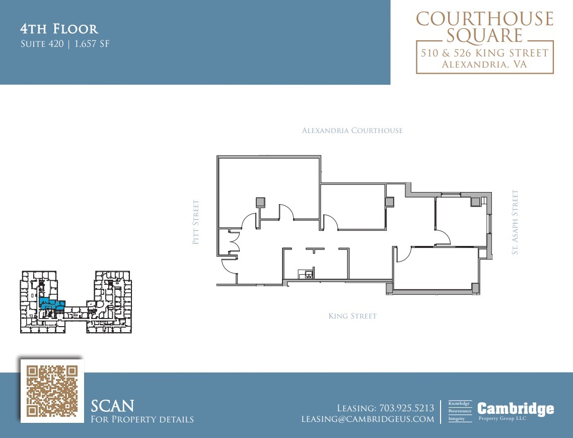 510-526 King St, Alexandria, VA en alquiler Plano de la planta- Imagen 1 de 1