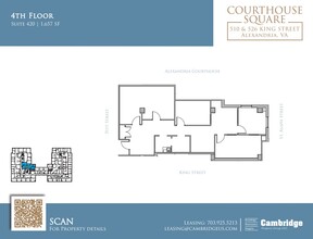 510-526 King St, Alexandria, VA en alquiler Plano de la planta- Imagen 1 de 1