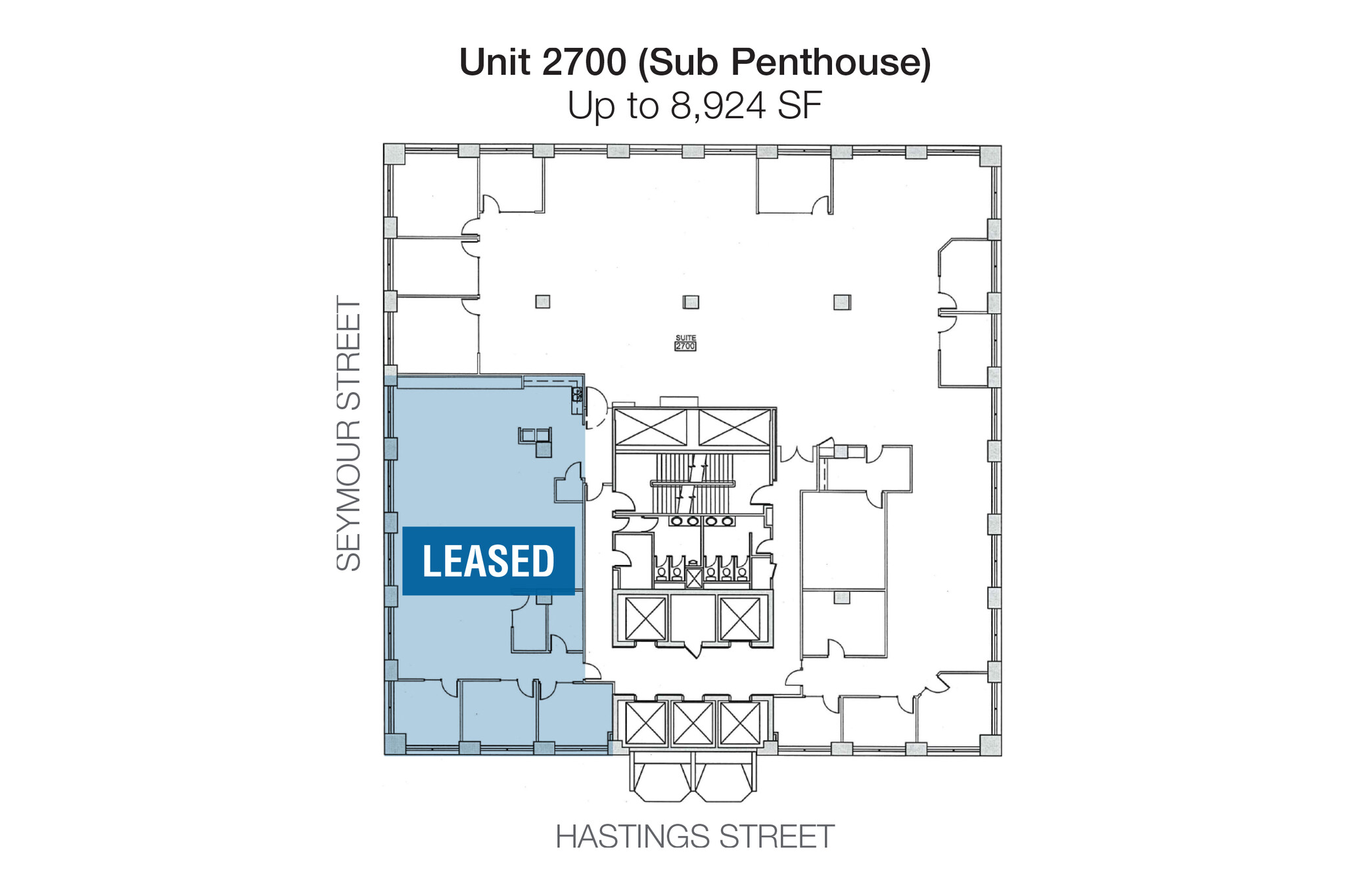 555 W Hastings St, Vancouver, BC en alquiler Plano de la planta- Imagen 1 de 1