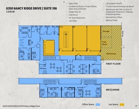 6310 Nancy Ridge Dr, San Diego, CA en alquiler Plano de la planta- Imagen 1 de 1