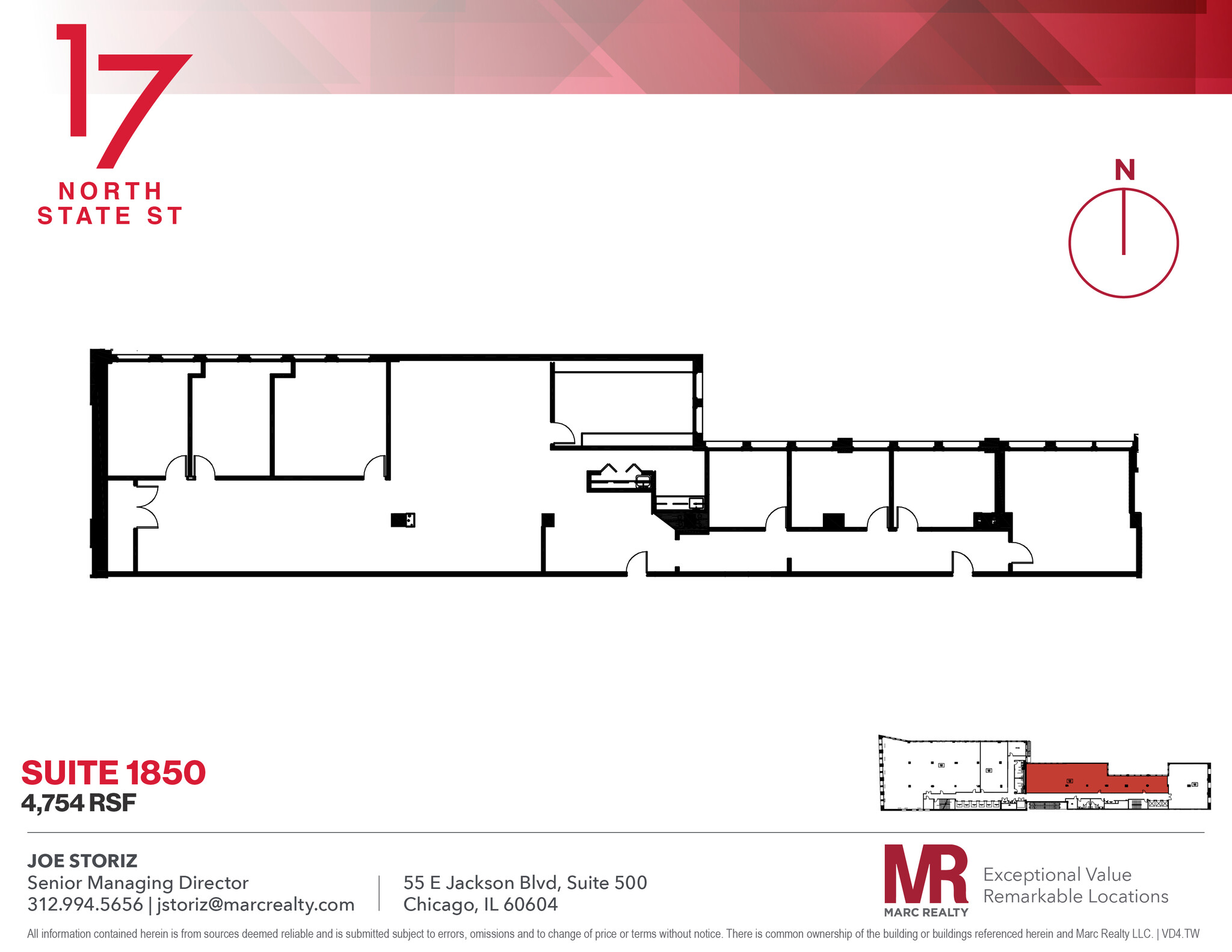 17 N State St, Chicago, IL en alquiler Plano de la planta- Imagen 1 de 4