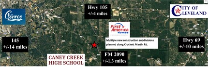 11962 Crockett Martin Rd, Conroe, TX - VISTA AÉREA  vista de mapa - Image1