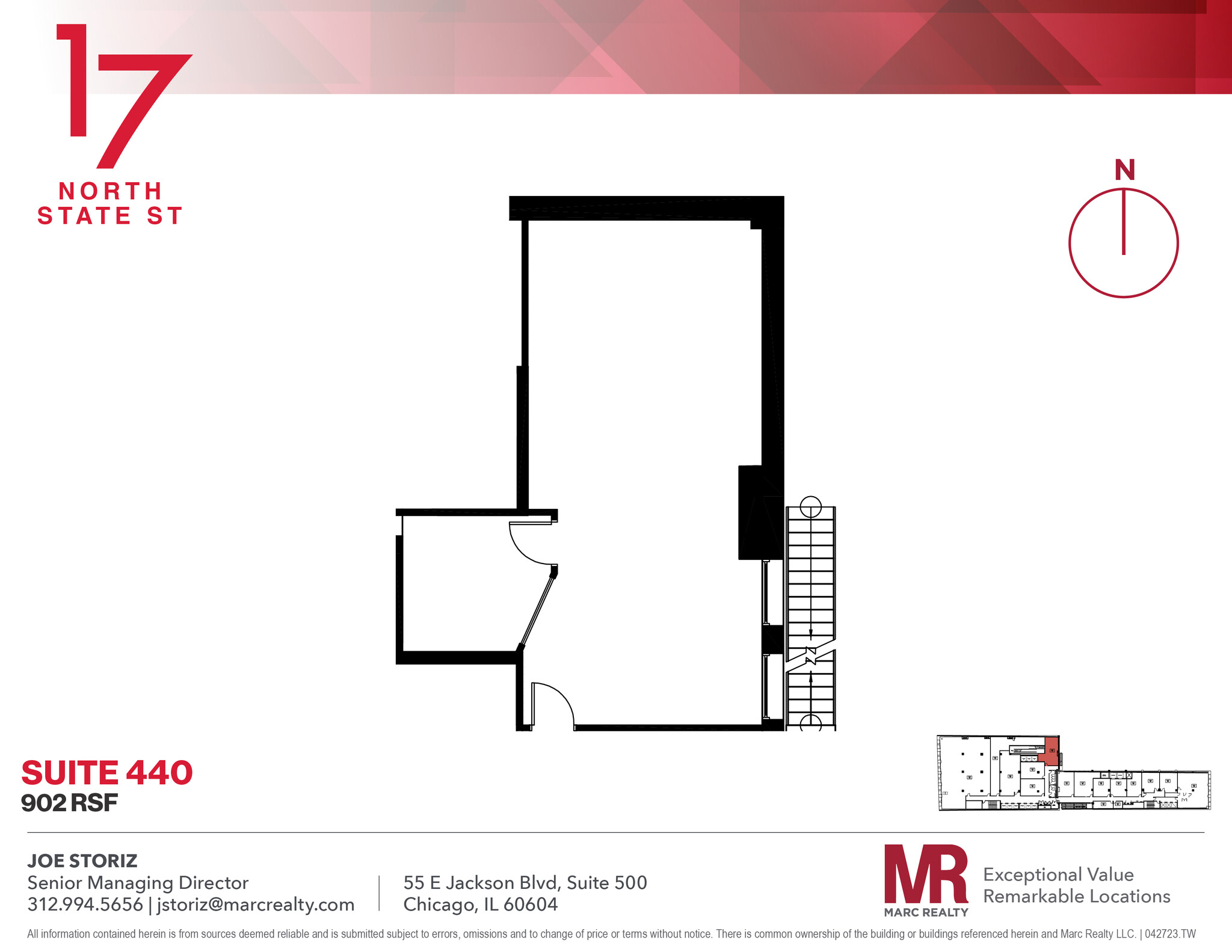 17 N State St, Chicago, IL en alquiler Plano de la planta- Imagen 1 de 6