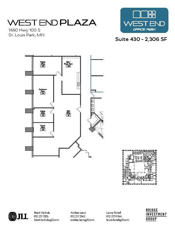 1665 Utica Ave S, Saint Louis Park, MN en alquiler Plano de la planta- Imagen 1 de 1