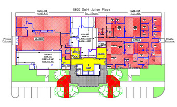 1800 Saint Julian Pl, Columbia, SC en alquiler Plano de la planta- Imagen 1 de 1