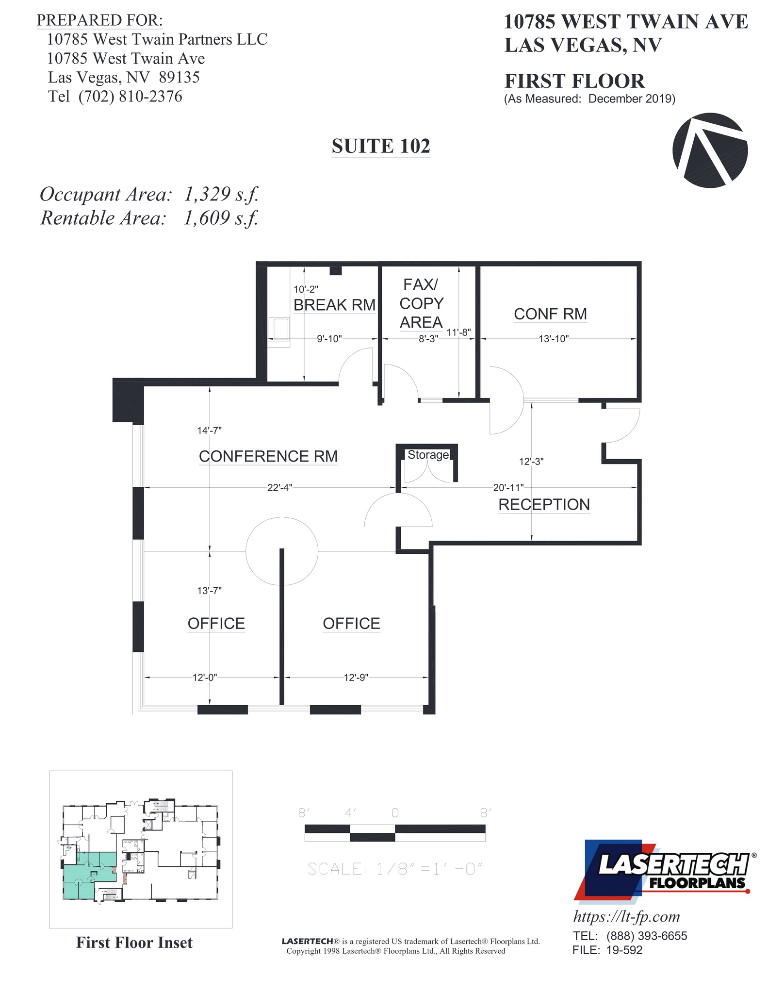 10785 W Twain Ave, Las Vegas, NV en alquiler Plano del sitio- Imagen 1 de 61