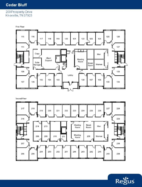 200 Prosperity Dr, Knoxville, TN en alquiler Plano de la planta- Imagen 1 de 1