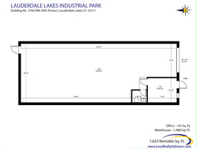 2696 NW 31st Ave, Lauderdale Lakes, FL en alquiler Plano de la planta- Imagen 2 de 3